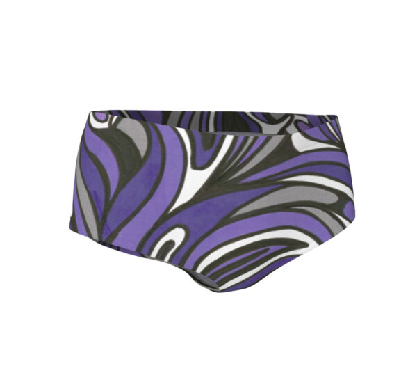 Purple Flames Mini Shorts